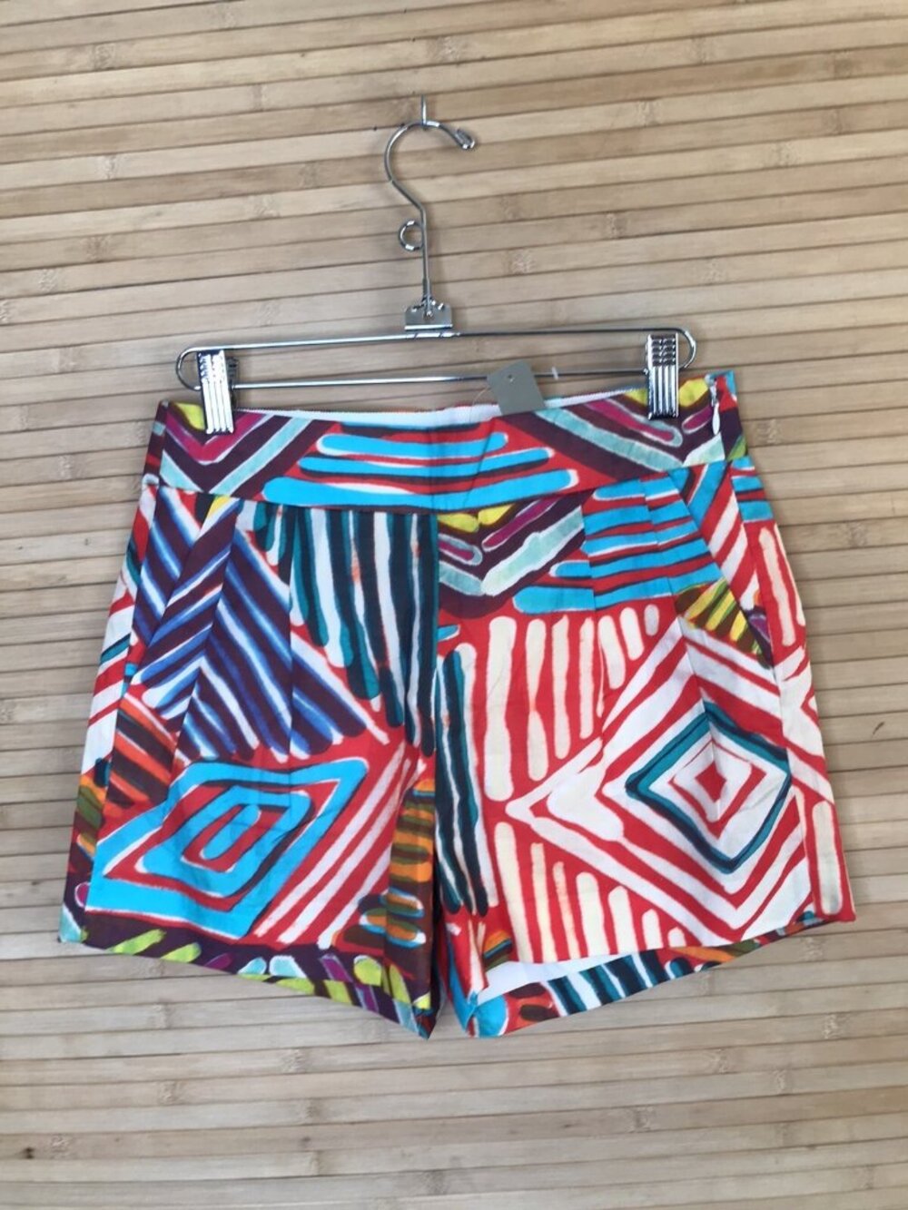 J. Crew Geo Brushstroke Short sz 00 $75 C6221 Festival Multi 3" Cotton Shorts